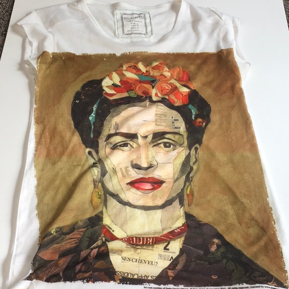 t shirt frida kahlo zara